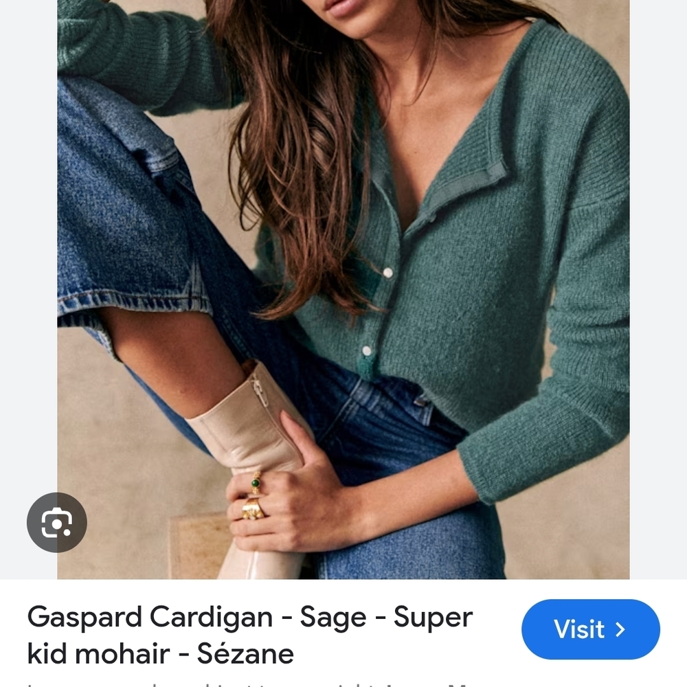 Sézane Sage Mohair Cardigan